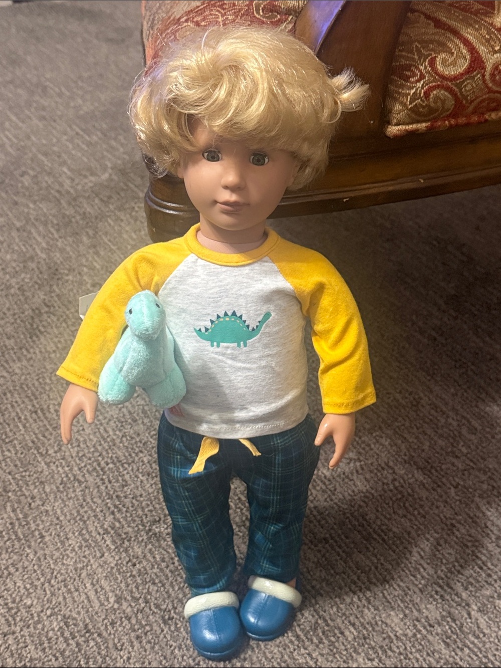 Our Generation Boy Doll Dinosaur Pajama Outfit